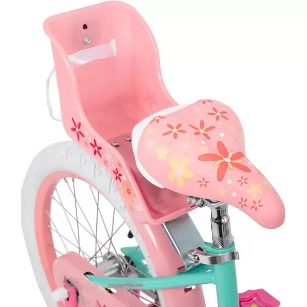 imageJOYSTAR Unicorn Kids Bike for Girls Ages 29 Years Old 12 14 16 18 Inch Kids Bike with Training Wheels Doll Seat Streamers and Basket Toddler Girls Bike Multiple ColorsGreen