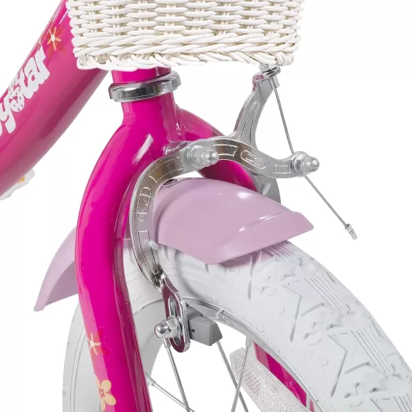imageJOYSTAR Unicorn Kids Bike for Girls Ages 29 Years Old 12 14 16 18 Inch Kids Bike with Training Wheels Doll Seat Streamers and Basket Toddler Girls Bike Multiple ColorsFuchsia
