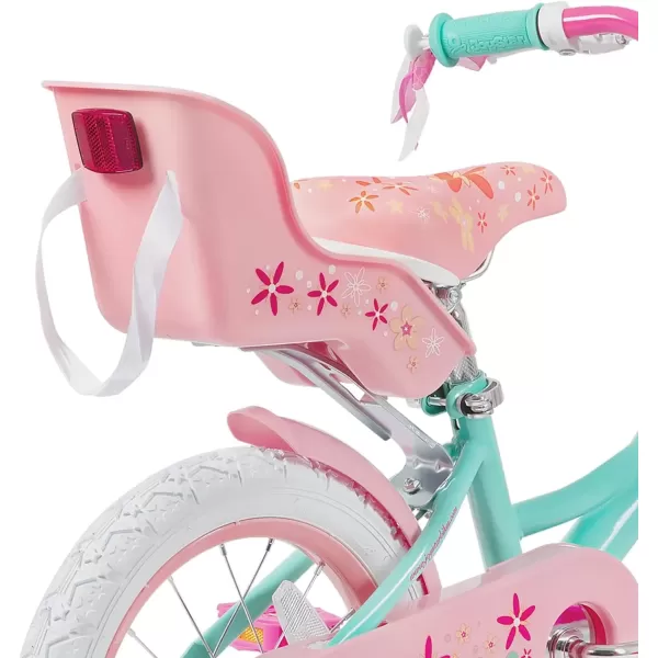 imageJOYSTAR Unicorn Kids Bike for Girls Ages 29 Years Old 12 14 16 18 Inch Kids Bike with Training Wheels Doll Seat Streamers and Basket Toddler Girls Bike Multiple ColorsGreen