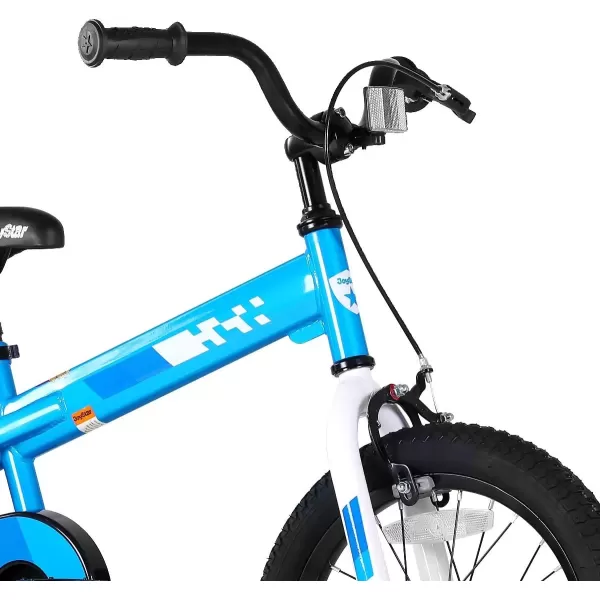 imageJOYSTAR Whizz Kids Bike 12 14 16 18 Inch Kids Bicycle for Toddler and Kids Ages 29 Years Old BMX Style Boys Bike with Training Wheels Children Bicycles Multiple ColorsBlue