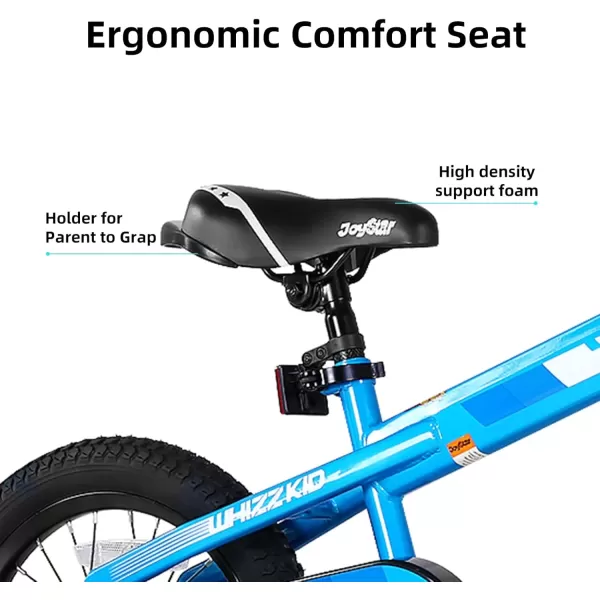 imageJOYSTAR Whizz Kids Bike 12 14 16 18 Inch Kids Bicycle for Toddler and Kids Ages 29 Years Old BMX Style Boys Bike with Training Wheels Children Bicycles Multiple ColorsBlue