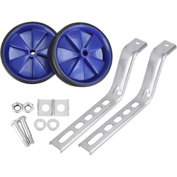 imageDRBIKE Adjustable Training Wheels for 12 14 16 18 20 Inch Kids Bike Universal Kids Bicycle Stabilizer Support Rear Wheel BlackBlue