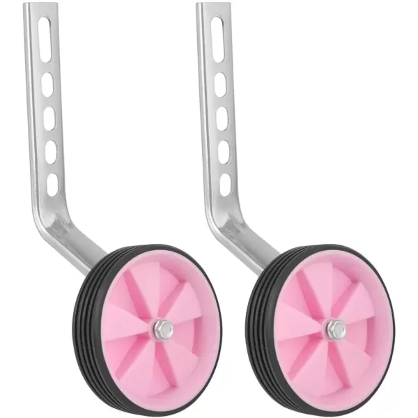 imageDRBIKE Adjustable Training Wheels for 12 14 16 18 20 Inch Kids Bike Universal Kids Bicycle Stabilizer Support Rear Wheel BlackPink