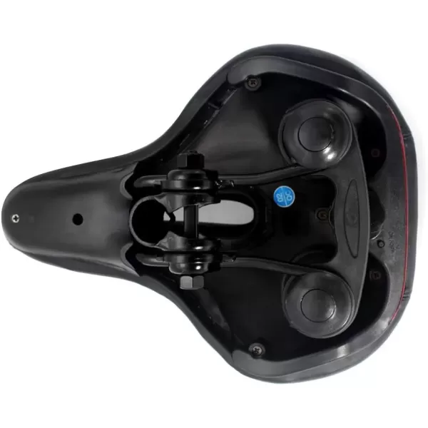 imageDRBIKE Bike Seat for Men Women Comfortable Padded Bicycle Saddle with Tailight Dual Spring Design ampamp Soft Cushion Breathable Bicycle Seat for Mountain Road Exercise Touring ampamp Cruiser Bike Black