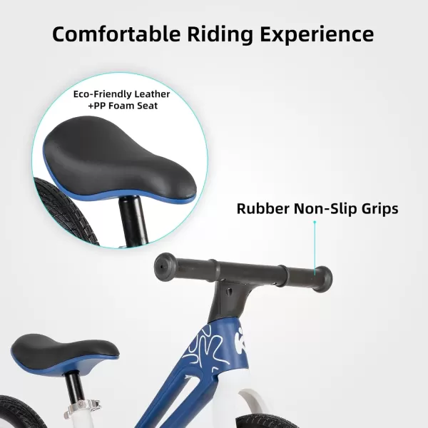 imageJOYSTAR 12 Inch Foldable Balance Bike for Kids Age 2 3 4 5 6 Years Toddler Balance Bicycle for 2 Year Old Boys ampamp Girls No Pedal Push Balance Bike with Adjustable Seat Multiple ColorsBlue