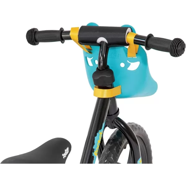 imageJOYSTAR 1214 Inch Kids Balance Bike for 18months5 Years Old Boys Girls Lightweight Toddler Balance Bikes with Footrest and Handlebar Basket or Doll SeatBlack