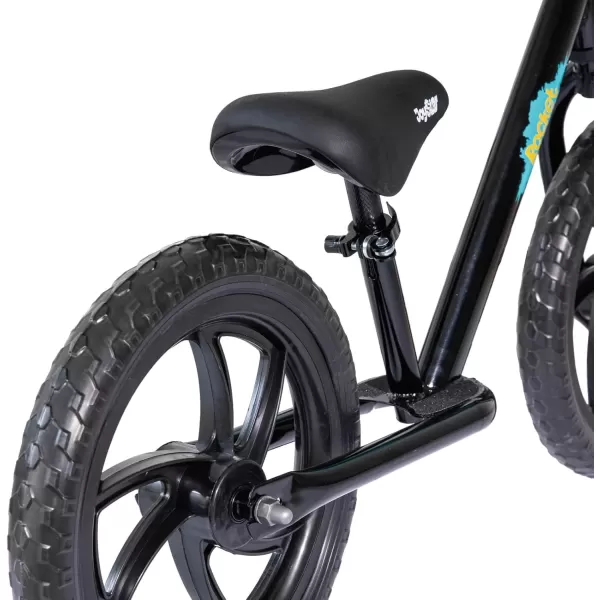 imageJOYSTAR 1214 Inch Kids Balance Bike for 18months5 Years Old Boys Girls Lightweight Toddler Balance Bikes with Footrest and Handlebar Basket or Doll SeatBlack