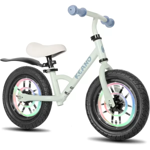 imageJOYSTAR 1214 Inch Kids Balance Bike for 18months5 Years Old Boys Girls Lightweight Toddler Balance Bikes with Footrest and Handlebar Basket or Doll SeatZWhite