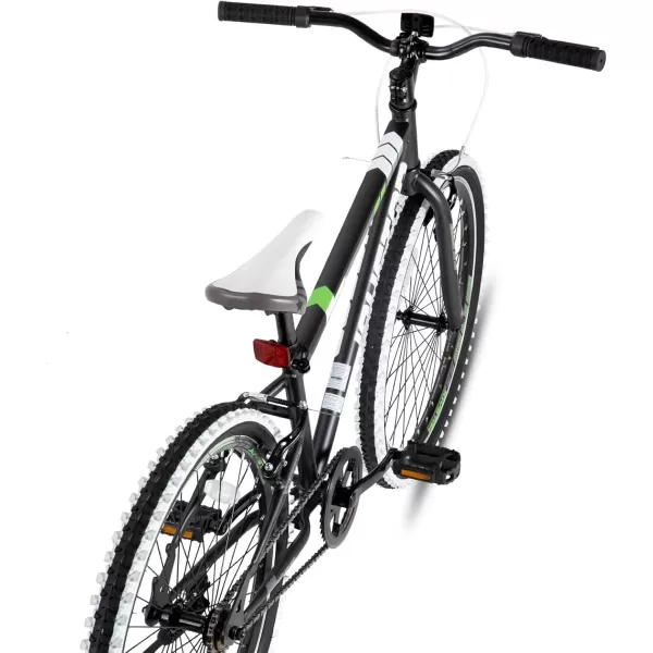 imageJOYSTAR Lubbock 20 24 Inch Kids Bike for Boys ampamp Girls Ages 712 Years Hardtail Mountain Bike for Kids with 1Speed7Speed Drivetrain White Wall Knobby Tires Kids BicycleBlack
