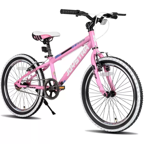 imageJOYSTAR Lubbock 20 24 Inch Kids Bike for Boys ampamp Girls Ages 712 Years Hardtail Mountain Bike for Kids with 1Speed7Speed Drivetrain White Wall Knobby Tires Kids BicyclePink