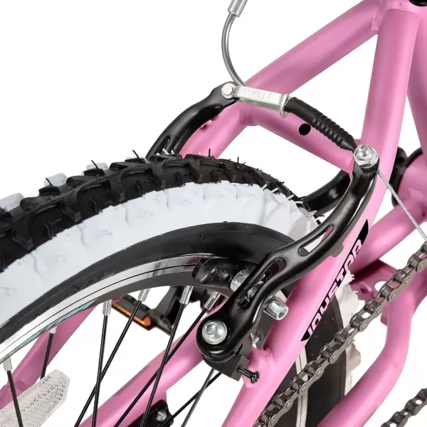 imageJOYSTAR Lubbock 20 24 Inch Kids Bike for Boys ampamp Girls Ages 712 Years Hardtail Mountain Bike for Kids with 1Speed7Speed Drivetrain White Wall Knobby Tires Kids BicyclePink