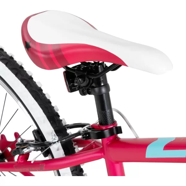 imageJOYSTAR Lubbock 20 24 Inch Kids Bike for Boys ampamp Girls Ages 712 Years Hardtail Mountain Bike for Kids with 1Speed7Speed Drivetrain White Wall Knobby Tires Kids BicycleRed