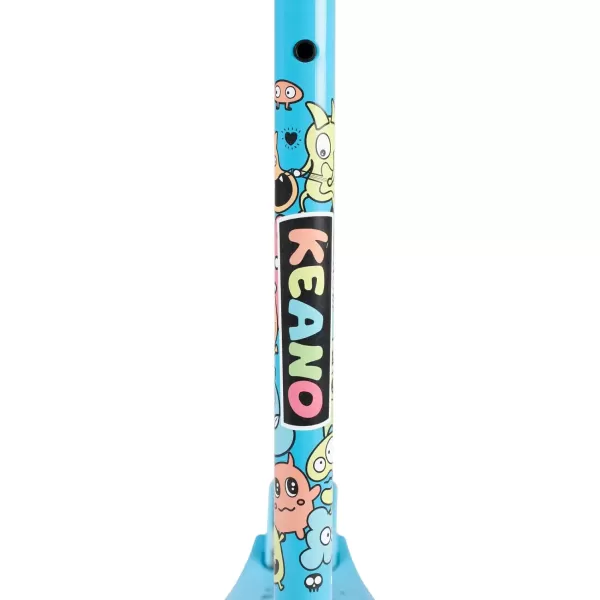 imageKEANO Kick Scooter for Boys ampamp Girls Ages 38 Kids and Toddler 3 Wheel Scooter with Light Up Wheels Adjustable Handlebars Rear Brake Wide Deck Kids ScooterBlue