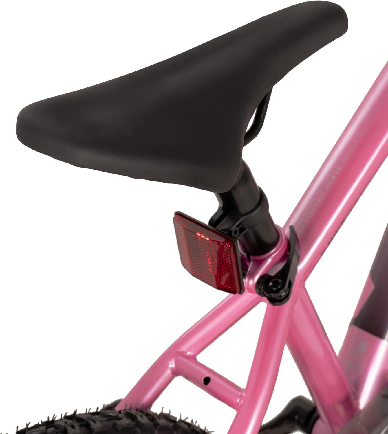 imageJOYSTAR Electric Bike for Kids Teens Ages 10 with 350W Brushless Motor 15 Miles 15MPH Electric Mountain Bicycle with Removable Battery Safe Mini Ebikes with Dual Disc Brakes Multiple ColorsPink