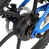 imageJOYSTAR Electric Bike for Kids Teens Ages 10 with 350W Brushless Motor 15 Miles 15MPH Electric Mountain Bicycle with Removable Battery Safe Mini Ebikes with Dual Disc Brakes Multiple ColorsBlue