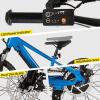 imageJOYSTAR Electric Bike for Kids Teens Ages 10 with 350W Brushless Motor 15 Miles 15MPH Electric Mountain Bicycle with Removable Battery Safe Mini Ebikes with Dual Disc Brakes Multiple ColorsBlue