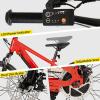 imageJOYSTAR Electric Bike for Kids Teens Ages 10 with 350W Brushless Motor 15 Miles 15MPH Electric Mountain Bicycle with Removable Battery Safe Mini Ebikes with Dual Disc Brakes Multiple ColorsRed