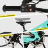 imageJOYSTAR Electric Bike for Kids Teens Ages 10 with 350W Brushless Motor 15 Miles 15MPH Electric Mountain Bicycle with Removable Battery Safe Mini Ebikes with Dual Disc Brakes Multiple ColorsGreen