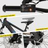 imageJOYSTAR Electric Bike for Kids Teens Ages 10 with 350W Brushless Motor 15 Miles 15MPH Electric Mountain Bicycle with Removable Battery Safe Mini Ebikes with Dual Disc Brakes Multiple ColorsBlack