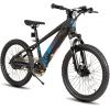 imageJOYSTAR Electric Bike for Kids Teens Ages 10 with 350W Brushless Motor 15 Miles 15MPH Electric Mountain Bicycle with Removable Battery Safe Mini Ebikes with Dual Disc Brakes Multiple ColorsBlack