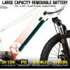 imageJOYSTAR Electric Bike for Kids Teens Ages 10 with 350W Brushless Motor 15 Miles 15MPH Electric Mountain Bicycle with Removable Battery Safe Mini Ebikes with Dual Disc Brakes Multiple ColorsWhite