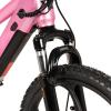 imageJOYSTAR Electric Bike for Kids Teens Ages 10 with 350W Brushless Motor 15 Miles 15MPH Electric Mountain Bicycle with Removable Battery Safe Mini Ebikes with Dual Disc Brakes Multiple ColorsPink