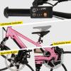imageJOYSTAR Electric Bike for Kids Teens Ages 10 with 350W Brushless Motor 15 Miles 15MPH Electric Mountain Bicycle with Removable Battery Safe Mini Ebikes with Dual Disc Brakes Multiple ColorsPink
