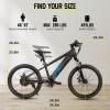imageJOYSTAR Electric Bike for Kids Teens Ages 10 with 350W Brushless Motor 15 Miles 15MPH Electric Mountain Bicycle with Removable Battery Safe Mini Ebikes with Dual Disc Brakes Multiple ColorsBlack