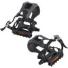imageDRBIKE Bike Pedals with Toe Clip Cage and Straps for Indoor Bike and Outdoor Bicycles 916 Inch Bicycle Pedals Replacement for MTB Mounatin Stationary Bike 1 Pair Alloy ampamp PPPolypropylene