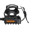 imageDRBIKE Bike Pedals with Toe Clip Cage and Straps for Indoor Bike and Outdoor Bicycles 916 Inch Bicycle Pedals Replacement for MTB Mounatin Stationary Bike 1 Pair Alloy ampamp PPPolypropylene