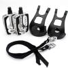 imageDRBIKE Bike Pedals with Toe Clip Cage and Straps for Indoor Bike and Outdoor Bicycles 916 Inch Bicycle Pedals Replacement for MTB Mounatin Stationary Bike 1 Pair Alloy ampamp PPAlloypp