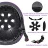 imageDRBIKE Kids Bike Helmet for Toddlers and Kids Ages 38 Adjustable MultiSport Boys Girls Helmet for Cycling Snowboard Roller Skating Scooter Multiple ColorsPurple