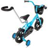 imageJOYSTAR 10 ampamp 12 Inch Kids Bike for Boys and Girls Ages 14 Years Toddler Bike with Training Wheels ampamp Basket Detachable Parent Push Handle Kids Pedal Bike Multiple ColorsBlue