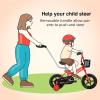 imageJOYSTAR 10 ampamp 12 Inch Kids Bike for Boys and Girls Ages 14 Years Toddler Bike with Training Wheels ampamp Basket Detachable Parent Push Handle Kids Pedal Bike Multiple ColorsRed