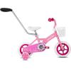 imageJOYSTAR 10 ampamp 12 Inch Kids Bike for Boys and Girls Ages 14 Years Toddler Bike with Training Wheels ampamp Basket Detachable Parent Push Handle Kids Pedal Bike Multiple ColorsPink