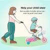 imageJOYSTAR 10 ampamp 12 Inch Kids Bike for Boys and Girls Ages 14 Years Toddler Bike with Training Wheels ampamp Basket Detachable Parent Push Handle Kids Pedal Bike Multiple ColorsGreen