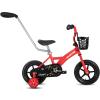 imageJOYSTAR 10 ampamp 12 Inch Kids Bike for Boys and Girls Ages 14 Years Toddler Bike with Training Wheels ampamp Basket Detachable Parent Push Handle Kids Pedal Bike Multiple ColorsRed