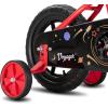 imageJOYSTAR 10 ampamp 12 Inch Kids Bike for Boys and Girls Ages 14 Years Toddler Bike with Training Wheels ampamp Basket Detachable Parent Push Handle Kids Pedal Bike Multiple ColorsRed