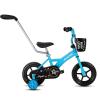 imageJOYSTAR 10 ampamp 12 Inch Kids Bike for Boys and Girls Ages 14 Years Toddler Bike with Training Wheels ampamp Basket Detachable Parent Push Handle Kids Pedal Bike Multiple ColorsBlue