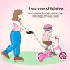 imageJOYSTAR 10 ampamp 12 Inch Kids Bike for Boys and Girls Ages 14 Years Toddler Bike with Training Wheels ampamp Basket Detachable Parent Push Handle Kids Pedal Bike Multiple ColorsPink