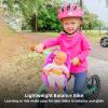 imageJOYSTAR 10quot12quot Toddler Balance Bike for Girls ampamp Boys Ages 18 Months to 5 Years Kids Push Bike with Footrest ampamp Adjustable Seat Height First Birthday Gifts for 25 Boys GirlsPink