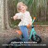imageJOYSTAR 10quot12quot Toddler Balance Bike for Girls ampamp Boys Ages 18 Months to 5 Years Kids Push Bike with Footrest ampamp Adjustable Seat Height First Birthday Gifts for 25 Boys GirlsGreen