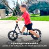 imageJOYSTAR 10quot12quot Toddler Balance Bike for Girls ampamp Boys Ages 18 Months to 5 Years Kids Push Bike with Footrest ampamp Adjustable Seat Height First Birthday Gifts for 25 Boys GirlsBlack