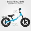 imageJOYSTAR 12 Inch Balance Bike for 18months 2 3 4 and 5 Years Old Boys and Girls Lightweight Push Bike with Adjustable Handlebar and Seat Gift Bike for 25 Boys GirlsBlue