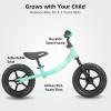 imageJOYSTAR 12 Inch Balance Bike for 18months 2 3 4 and 5 Years Old Boys and Girls Lightweight Push Bike with Adjustable Handlebar and Seat Gift Bike for 25 Boys GirlsGreen