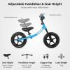 imageJOYSTAR 12 Inch Balance Bike for 18months 2 3 4 and 5 Years Old Boys and Girls Lightweight Push Bike with Adjustable Handlebar and Seat Gift Bike for 25 Boys GirlsBlue