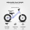 imageJOYSTAR 12 Inch Balance Bike for 18months 2 3 4 and 5 Years Old Boys and Girls Lightweight Push Bike with Adjustable Handlebar and Seat Gift Bike for 25 Boys GirlsSanfordPurple