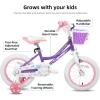 imageJOYSTAR Angel Girls Bike for Toddlers and Kids Ages 213 Years Old 12 14 16 18 20 Inch Kids Bike with Training Wheels ampamp Basket 20 24 Inch Girls Bicycle with Handbrake ampamp KickstandPurple