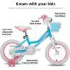 imageJOYSTAR Angel Girls Bike for Toddlers and Kids Ages 213 Years Old 12 14 16 18 20 Inch Kids Bike with Training Wheels ampamp Basket 20 24 Inch Girls Bicycle with Handbrake ampamp KickstandBlue