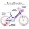 imageJOYSTAR Angel Girls Bike for Toddlers and Kids Ages 213 Years Old 12 14 16 18 20 Inch Kids Bike with Training Wheels ampamp Basket 20 24 Inch Girls Bicycle with Handbrake ampamp KickstandPurple